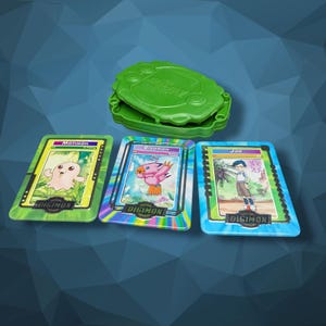 taco bell digimon metal cards Digimon Tin Metal Cards Taco Bell 2000 with Digi Case