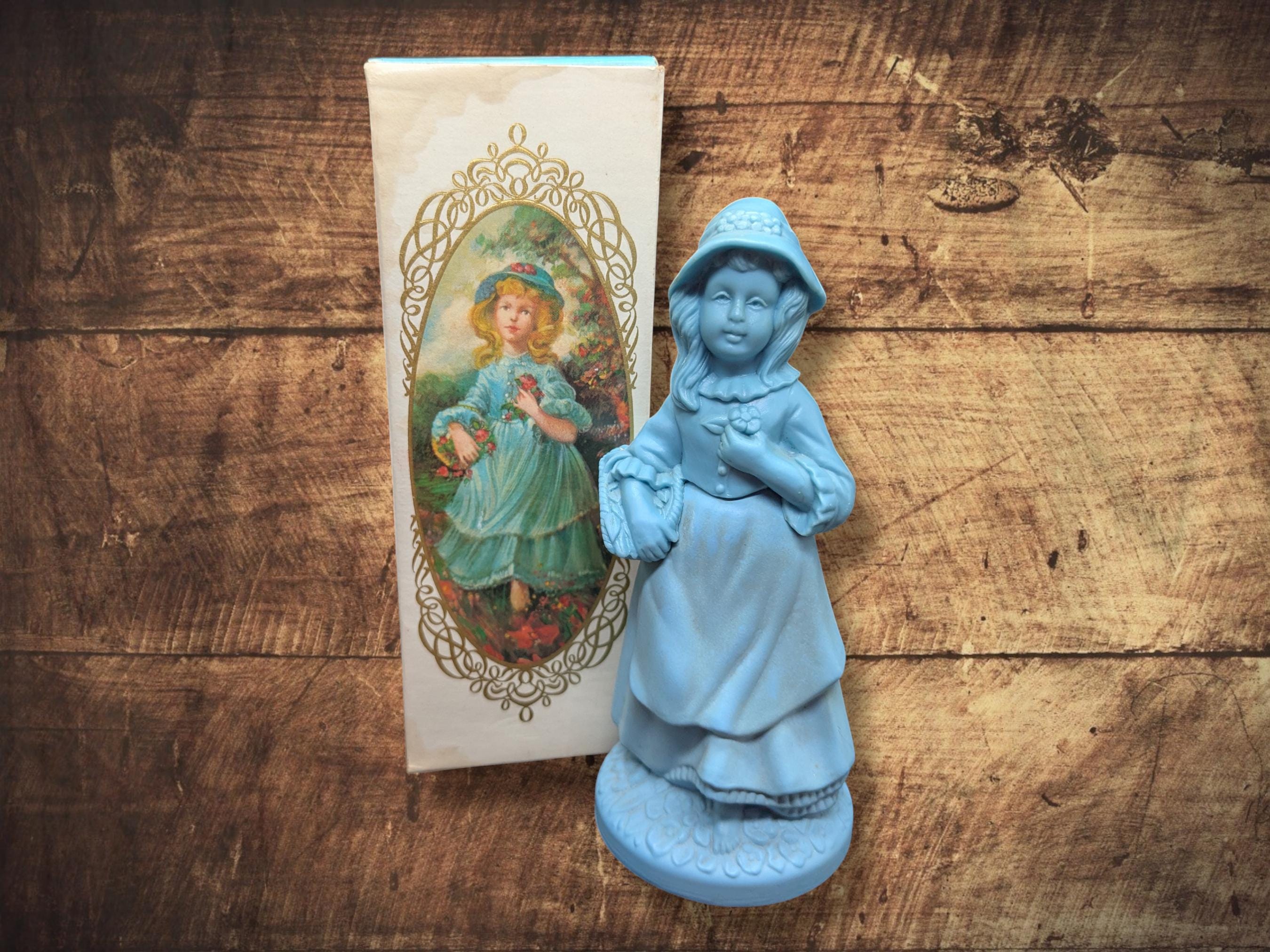 Vintage Avon Little Girl Blue Cotillion Cologne 3. Fluid Oz With