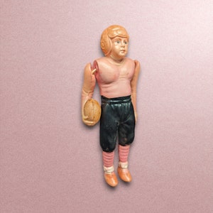 Vintage Celluloid Football Player Toy