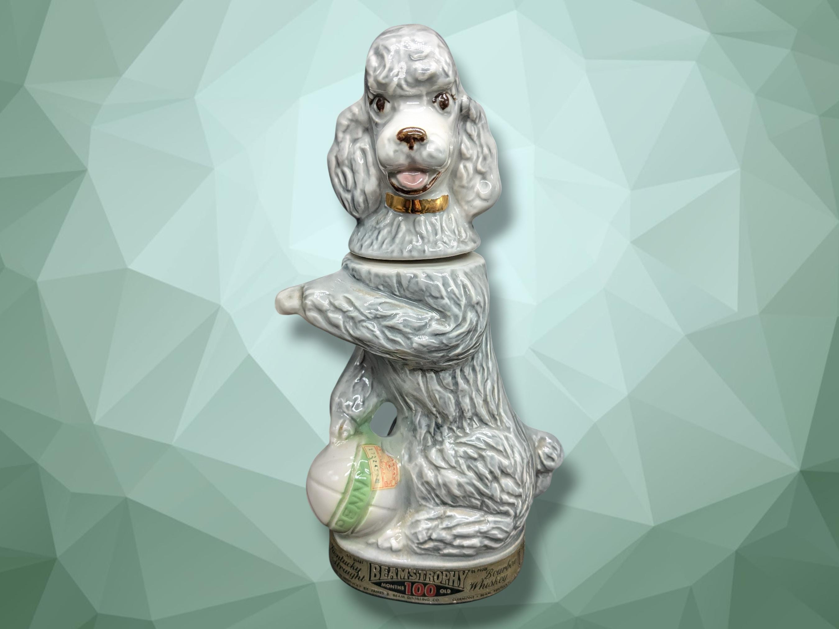 Vintage 1970s Kentucky Strait Penny the Poodle Whiskey (gray