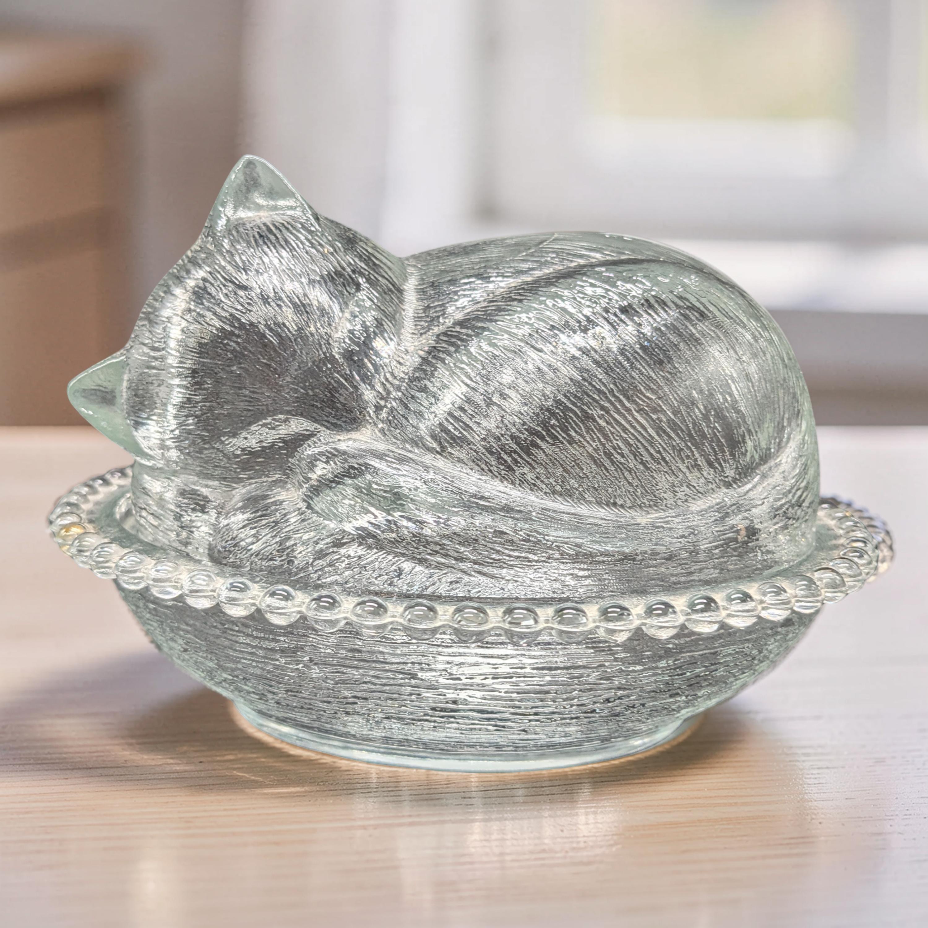 Cat on Nest Dish - Etsy