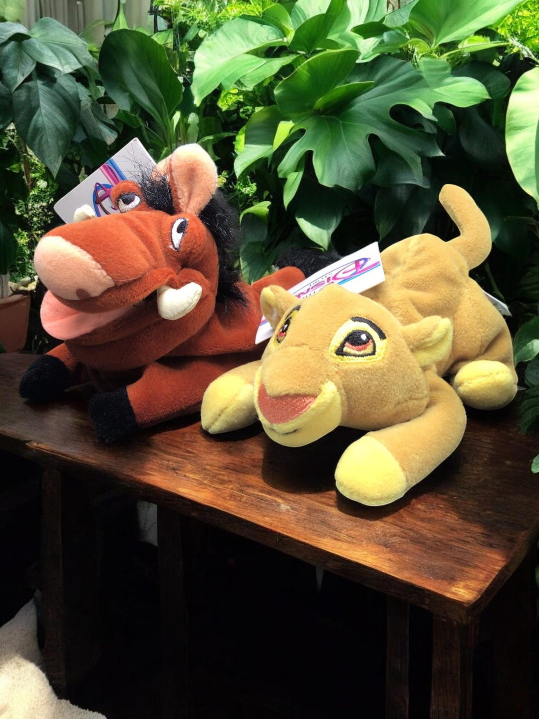 Vintage Disney Store Simba & Pumba Plush Set – 8” – With Tags - Etsy
