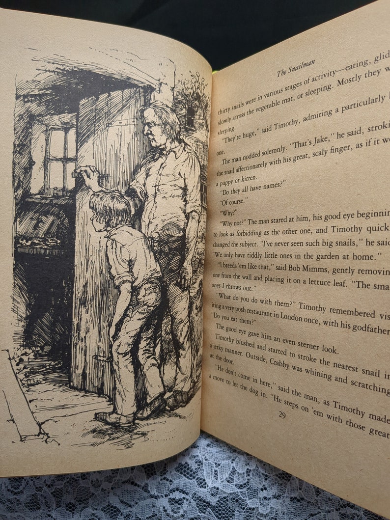 The Snail Man by Brenda Shivers – 1978 Weekly Reader Vintage Chapter Book image 6
