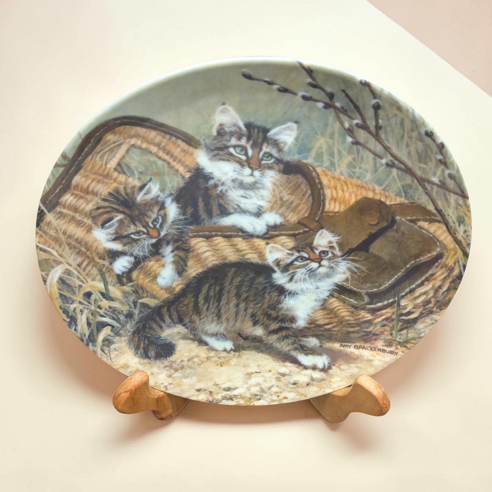 1987 Gone Fishing. Maine Coons, Cat Collectible Plate - Etsy
