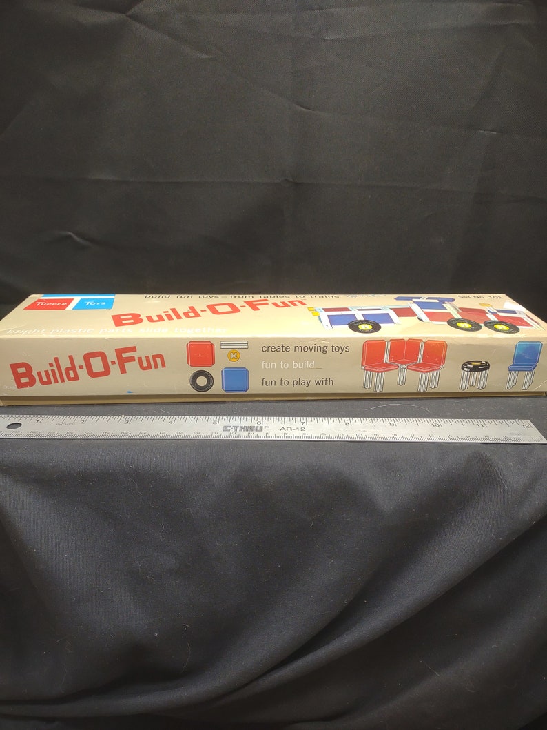 1965 Tupper Toys Build O Fun From Tables to Trains Bright Etsy