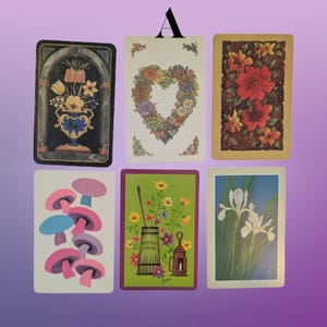 Vintage pack of 40 ephemera playing cards