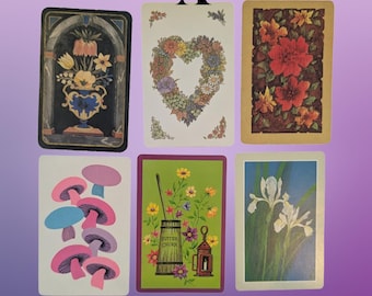Vintage pack of 40 ephemera playing cards