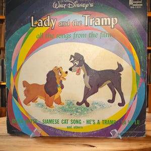 Vintage 1962 Walt Disney's Lady and the Tramp Vinyl Record – All