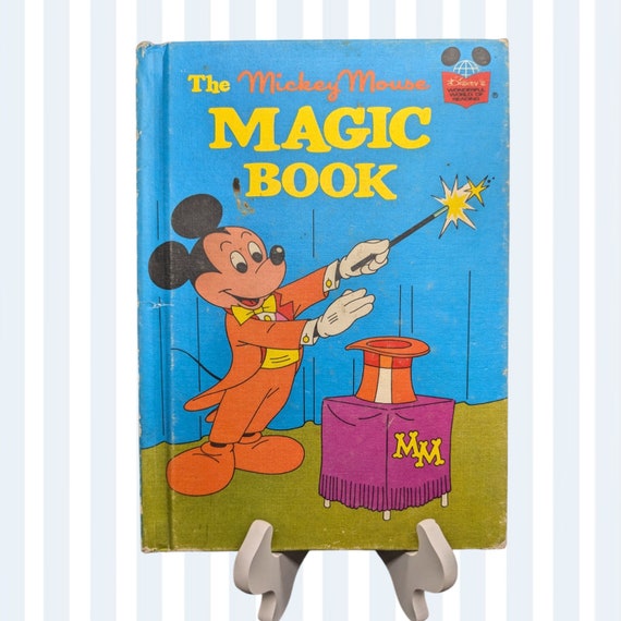 Vintage 1970s Disney Books: Mickey Mouse Magic Book & Sorcerer's