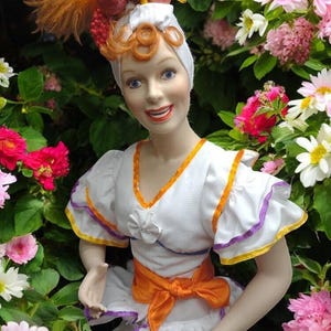 1996 Hamilton collection I love Lucy ceramic doll figurine.