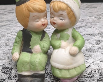 Vintage boy and girl salt and pepper shakers