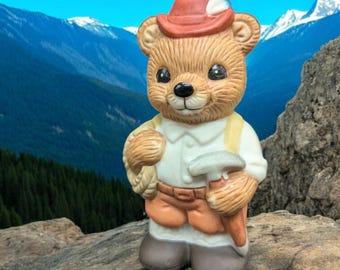 céramique homco vintage La Suisse et le monde ours internationaux