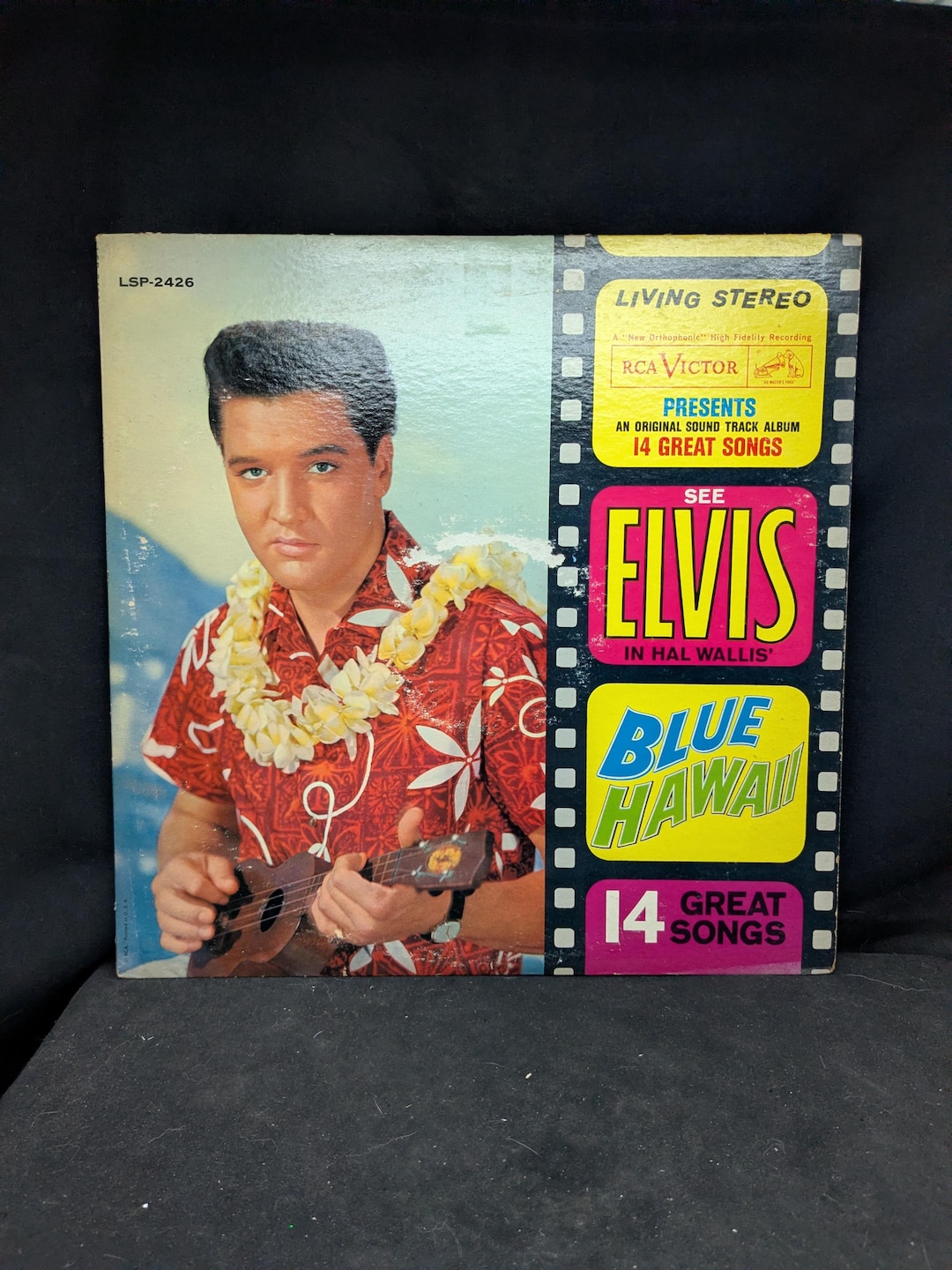 Vintage Elvis Presley in Blue Hawaii Vinyl Record - Etsy