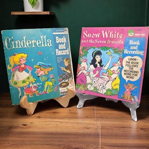 Vintage Peter Pan books Cinderella and Snow White and the seven dwarfs no records