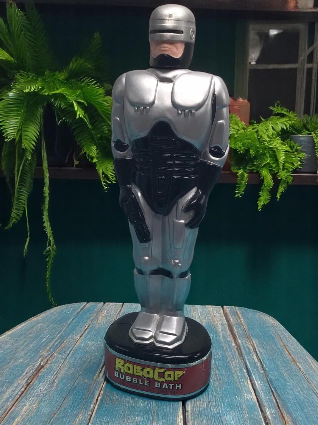 Bouteille De Bain Moussant Vintage Robocop Des Années 90 - 500ml - Objet De Collection