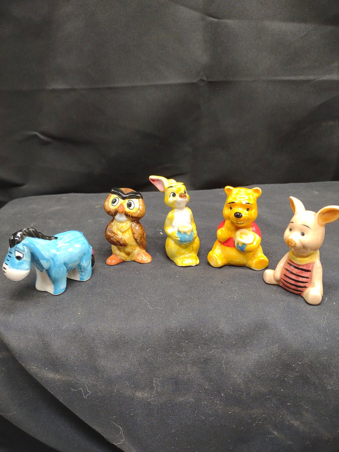 Set of 5 Vintage Winnie the Pooh Ceramic Figurines Etsy