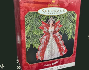 Hallmark Keepsake Ornament Holiday Barbie 1997 - Etsy
