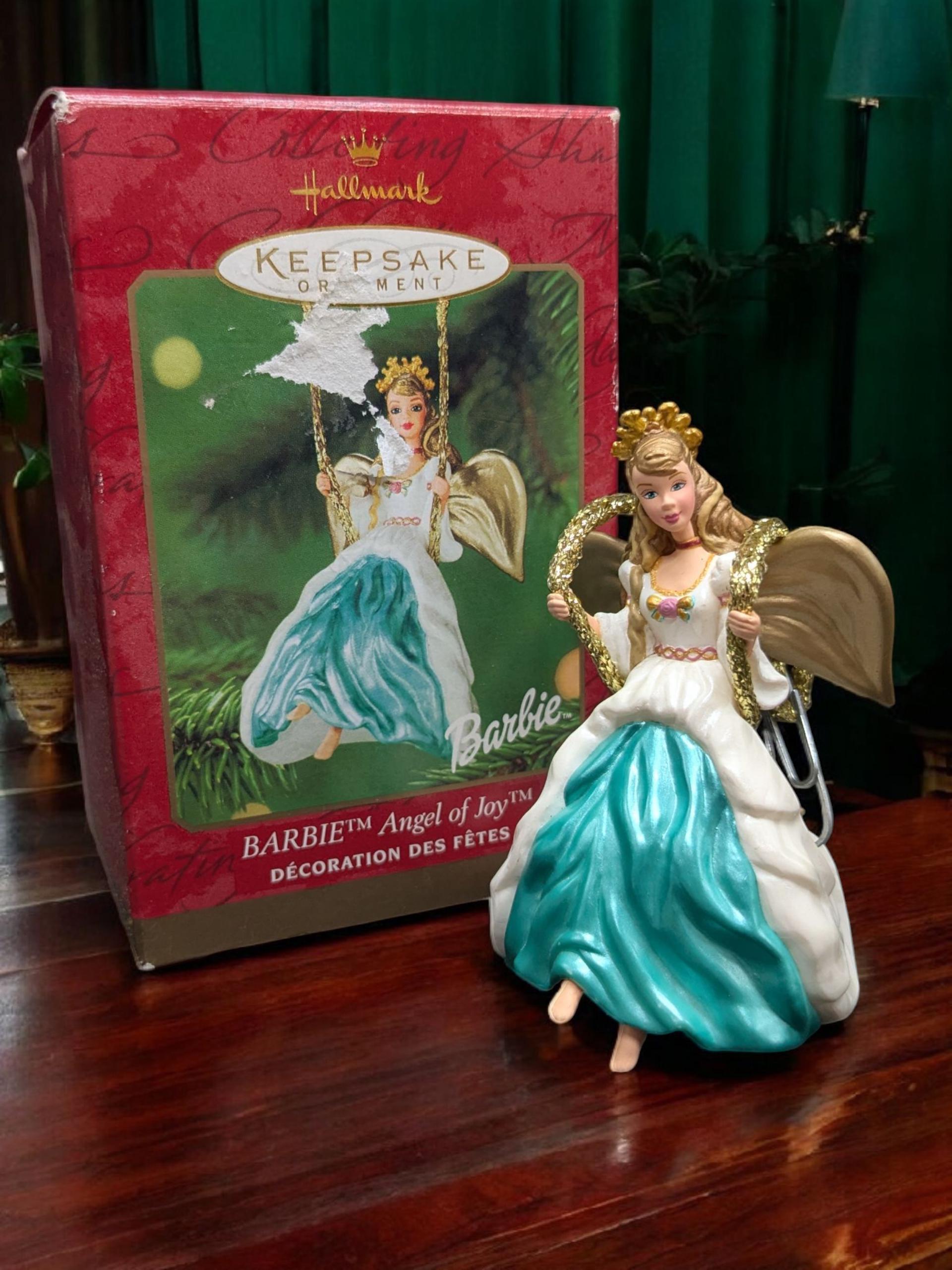 【未使用】Hallmark Barbie keepsakeバービー　オーナメント Hallmark Keepsake Ornament Barbie Angel of Joy 2000 Edition - Etsy