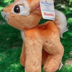 Vintage Bambi animated film classic stuffed animal 7 in tall