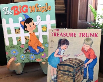 Vintage 1960s Children’s Books – The Big Whistle & The Treasure Trunk