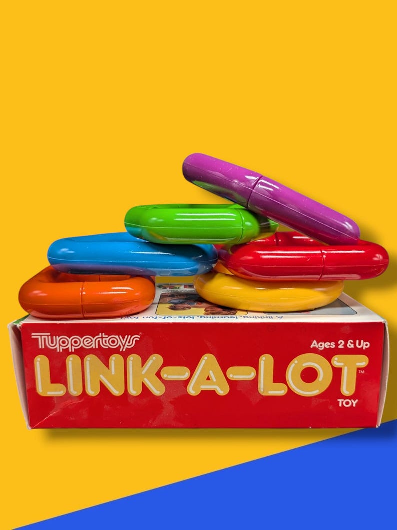 Tupperware Toy Rings Vintage 1988 Tupper Toys Link-a-lot – With Original Box! - Etsy