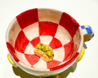 Handmade Ceramic Taco Mug