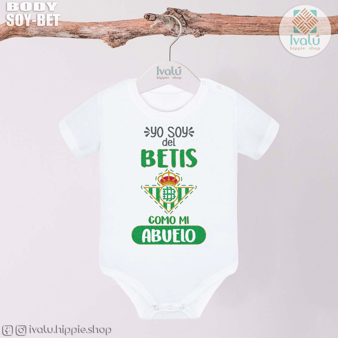 Baby Bodysuit I'm From Real Betis Personalized Bodysuit Funny  Bodysuit Cotton Long and Short Sleeve Plus Bib Gift for Baby