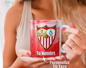 Taza Personalizada Sevilla FC / Campeón Europa League / Liga España / Taza de café / Futbol Español / Sevillista / Ivalú