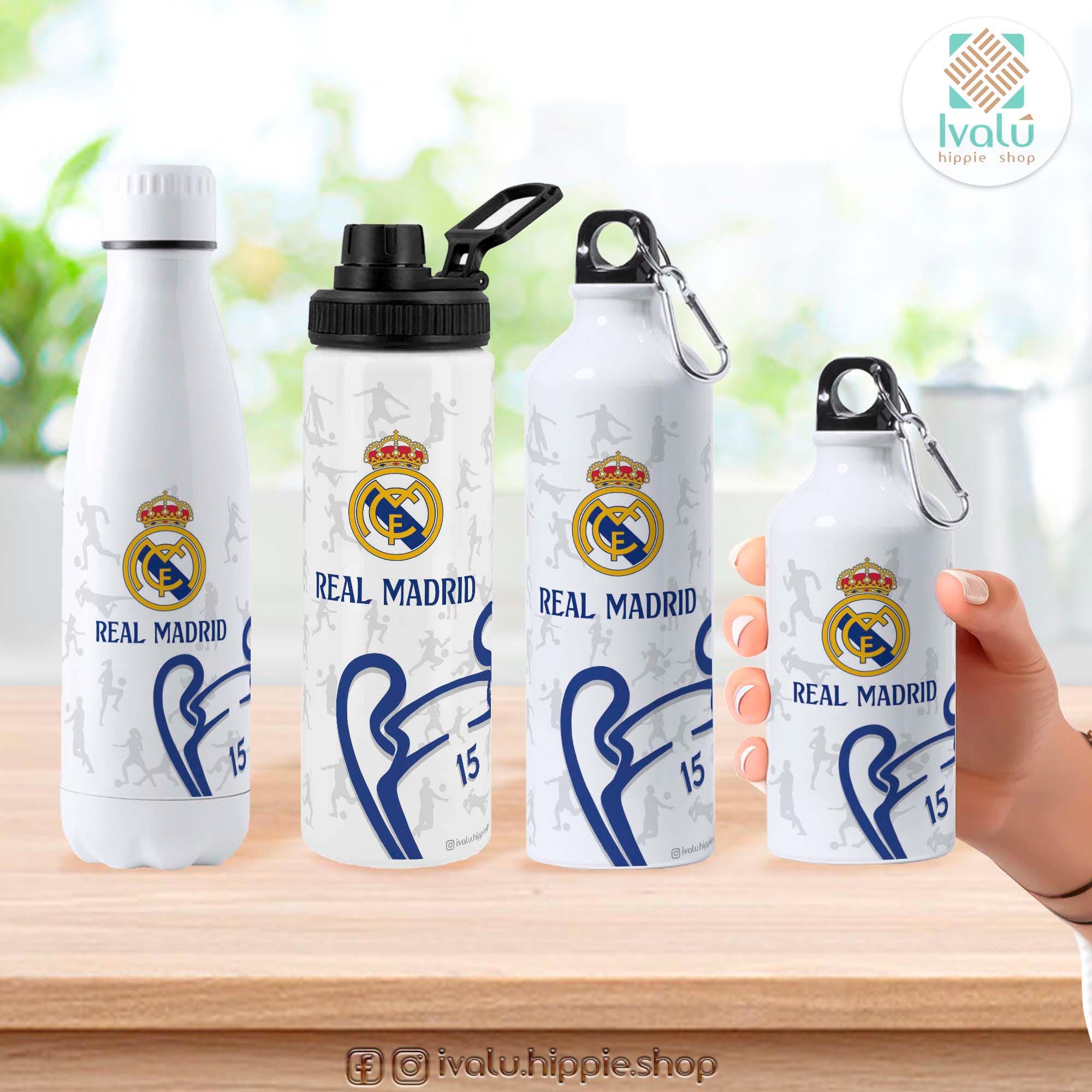Real Madrid / Water Bottle for all teams / Personalized Bottle with Name / Back to School / Shipping throughout Spain