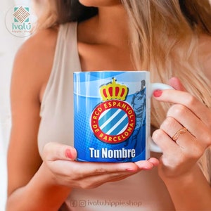 Taza Personalizada RCD Espanyol / Taza con nombre / Liga Española / Taza de café / Regalo Aficionados Espanyol / Periquitos / Ivalú imagen 7