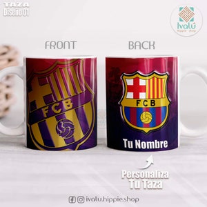 Taza Personalizada con Nombre / Regalo Futbol Liga Española / Real Madrid / Taza de café / Regalo para papá / Aficionados Futbol LL / Ivalú imagen 4