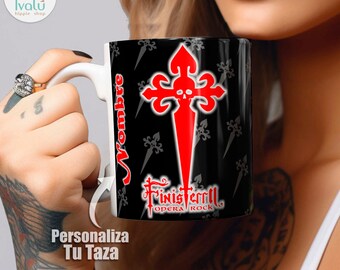 Ivalú / Taza Personalizada Mago de Oz / Amantes del Rock / Finisterra / Fiesta Pagana / taza de café / Regalo Rockero