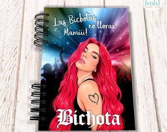 Libreta, Cuaderno Artesanal Karol G | Mañana sera bonito | Bichota | Las Bichotas no lloran | Regreso a clases | Diario | Journal / Ivalú