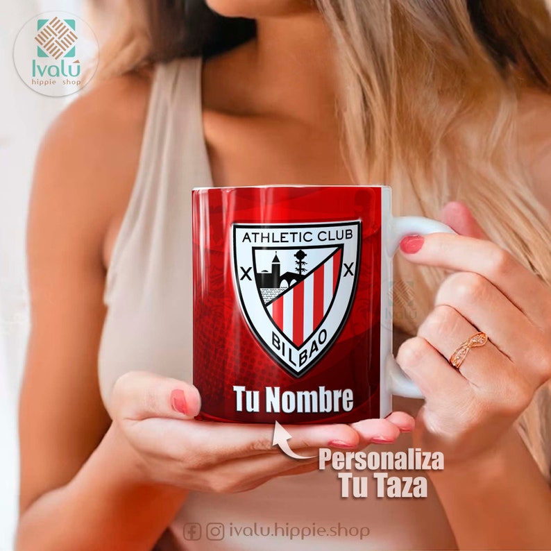 Athletic Club Txapeldunak / Taza Personalizada con nombre / Liga de Futbol / Fans Athletic Bilbao / Regalo / Aupa Athletic / Ivalú imagen 6