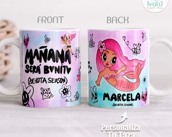 Ivalú | Taza Personalizada Mañana sera bonito | Karol G | Bichota | Mañana sera bonito season Tour |  Bichota Season | Colombia | Rosa