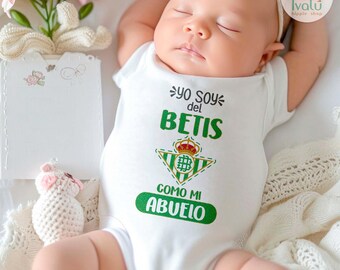 Body Bebé Yo Soy del Real Betis Body Personalizado Body