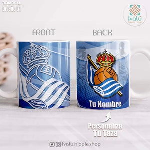 Taza Personalizada con Nombre / Regalo Futbol Liga Española / Real Madrid / Taza de café / Regalo para papá / Aficionados Futbol LL / Ivalú imagen 7