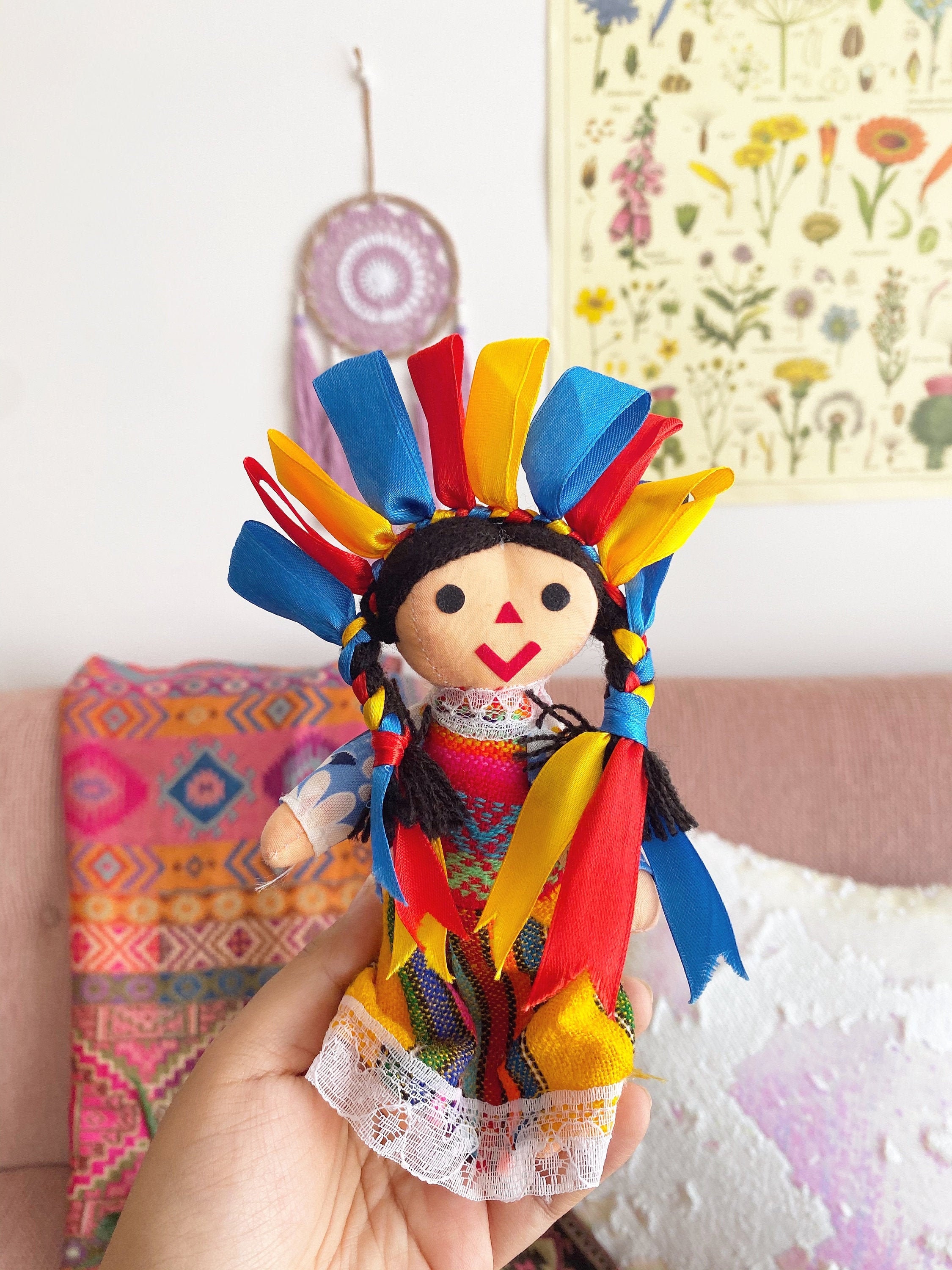 Mexican Hand Craft Doll Mexican Rag Doll Maria Doll Etsy UK