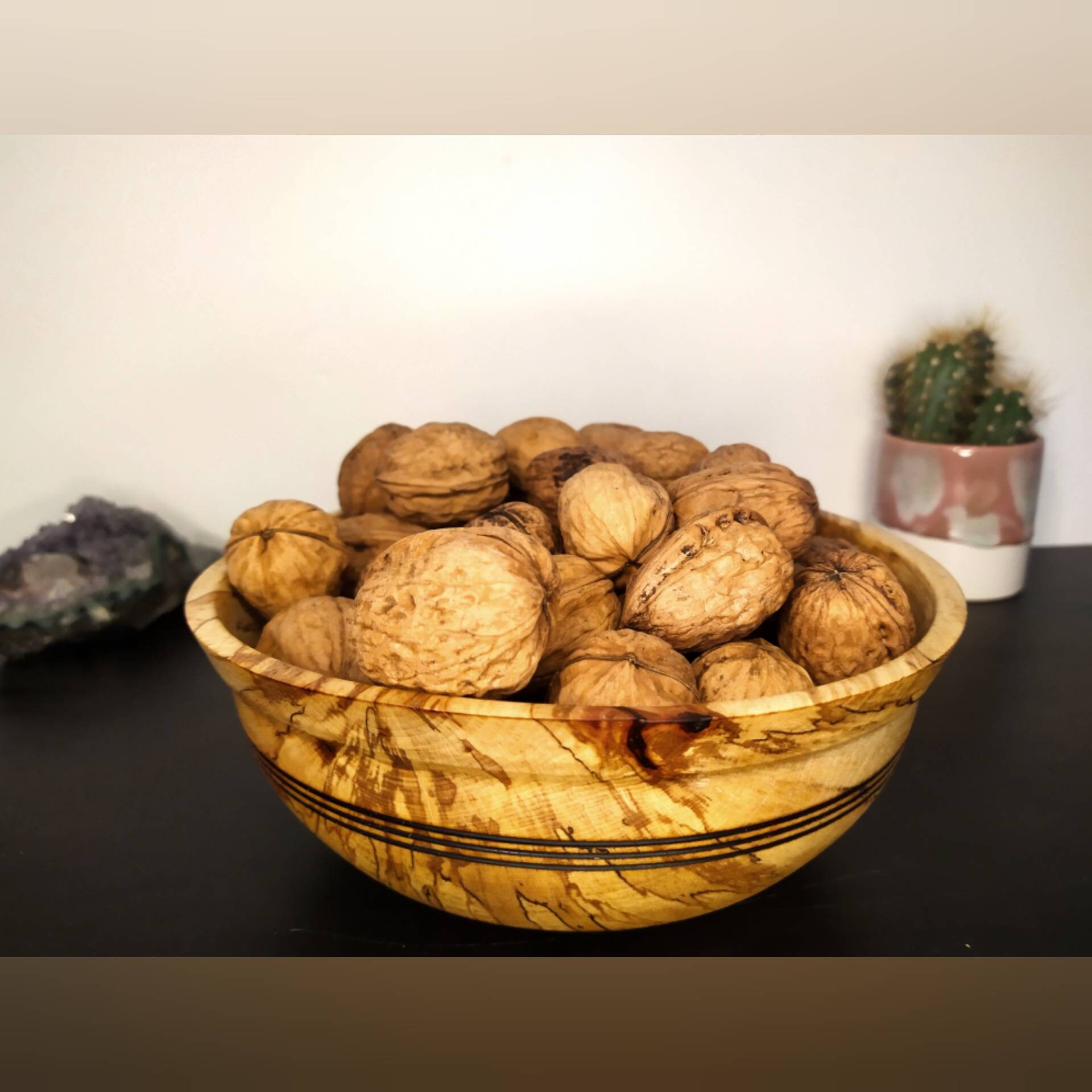 Saladier en Bois Naturel, Fait Main Pokisuli