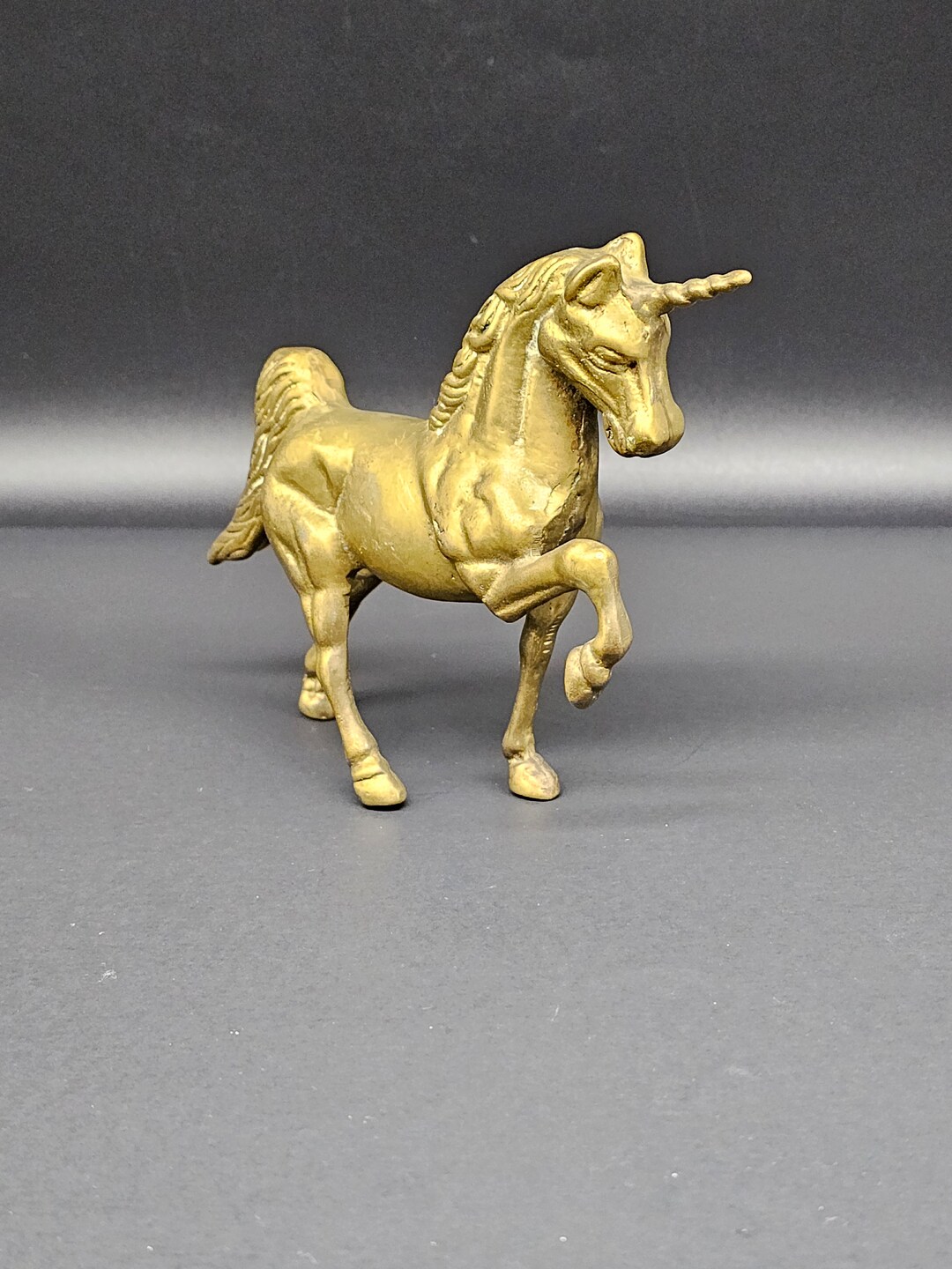 Vintage Brass Unicorn Figurine/sculpture Etsy