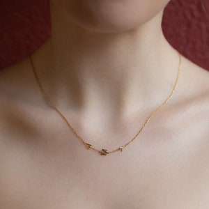 Colar com nome, presente personalizado, colar com inicial Meghan Markle, presentes de Natal, colar com letras, colar com nome dourado, colar com inicial
