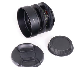 Auto Chinon MC 55mm F1.7 w/ Neutral Anamorphic Bokeh & Flare For Canon EF!