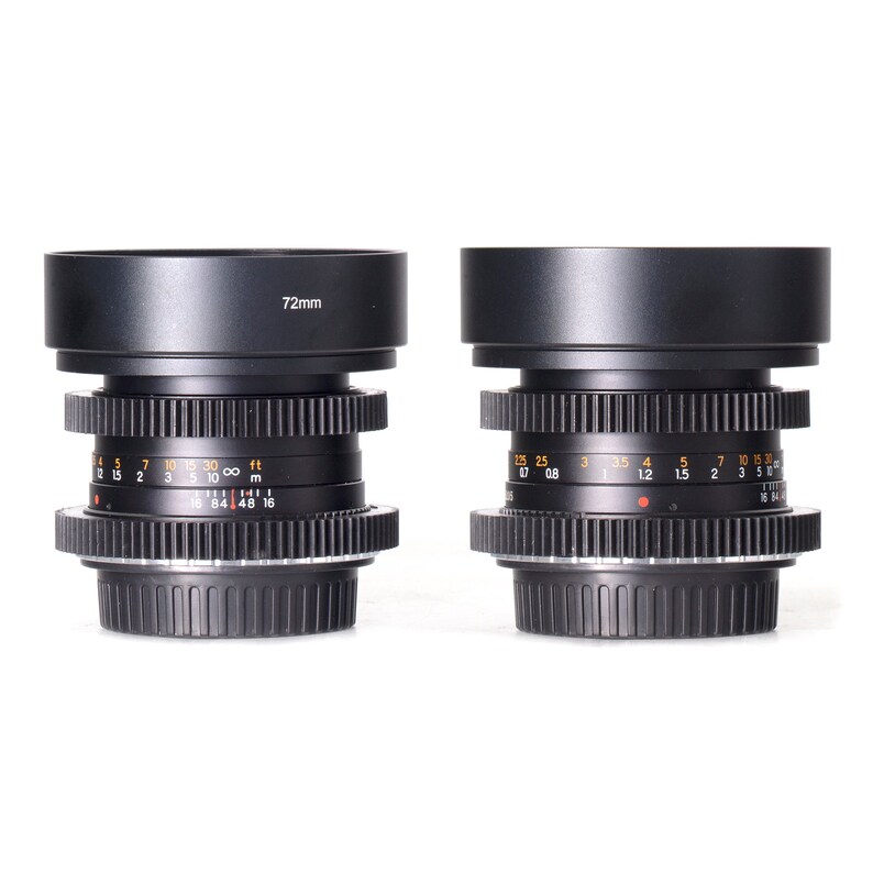 Yashica DSB 28mm F2.8 & 55mm F2 Cine Mod Prime Lenses Set for Canon EF ...