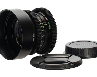 Rollei Rolleinar-MC 55mm F1.4 Cine Mod Vintage Prime Portrait Lens | Canon EF!