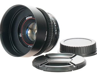 Centon MC 50mm F1.7 Prime Portrait Lens w/ Anamorphic Bokeh | Canon EF Mount!