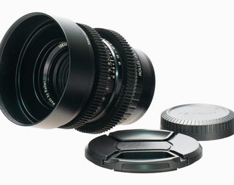 Rollei HFT Planar 50mm F1.8 Vintage Cine Mod Prime Portrait Lens | Fujifilm X
