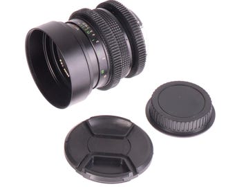 Vivitar MC Macro 55mm F2.8 Cine Mod Lens for Canon EF – Sharp & Smooth Focus!
