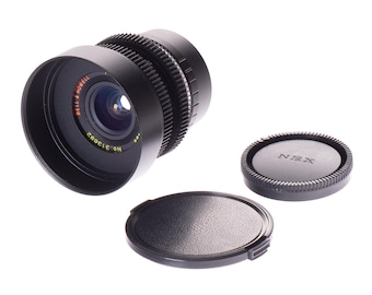 Bell & Howell 28mm F2.8 Cine Mod Lens w/ Anamorphic Bokeh | Sony E-mount!