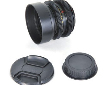 Helios 44 2/58 Prime Cine Mod Lens w/ Anamorphic Bokeh For Canon EF! 44M 58mm F2