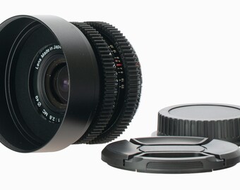 Miranda MC 28mm F2.8 Cine Mod Prime Wide Angle Lens | Canon EF Mount!
